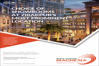 Book 12% assured return till offer of possession at Maya Garden Magnesia Chandigarh